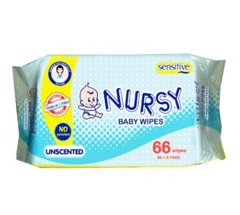 Nursy Baby Wipes Unscented 66s