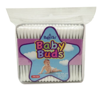 Babyflo Baby Buds Gentle Cotton Buds Plastic White 200 tips
