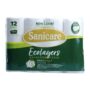 Sanicare Bathroom Tissue Ecolayers 3 Ply 600 sheets 12 Rolls