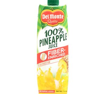 Del Monte 100% Pineapple Juice Fiber-Enriched 1L