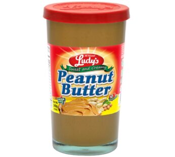 Ludy’s Sweet and Creamy Peanut Butter Spread Glass 340g