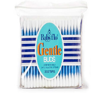 Babyflo Gentle Cotton Buds Plastic Blue 200 tips