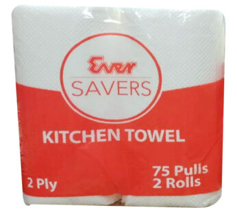Ever Savers Kitchen Towel 75 Pulls 2 Rolls